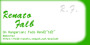 renato falb business card